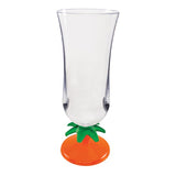 15 Oz. Palm Tree Stem Plastic Hurricane Glass (Q457211)