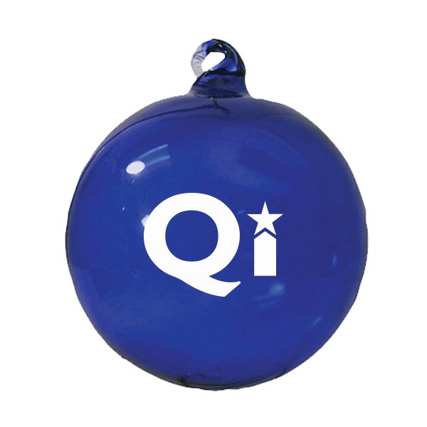 Hand Blown Glass Ornaments  Imprinted with Logo (Q458235)