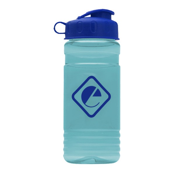 20 Oz. UpCycle RPET Bottle - Flip Top Lid  Imprinted with Logo (Q462722)
