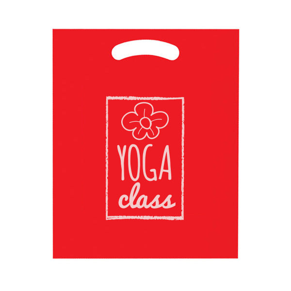 Fold Over Die Cut Plastic Bag (12" x 15" x 3") (Q465676)