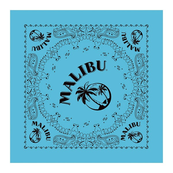 4800 Series Solid Color Bandanas - Turquoise  Imprinted with Logo (Q466522)