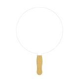 Sandwiched Hand Fan Two Sided One Spot Color Imprint - Circle (Q472611)
