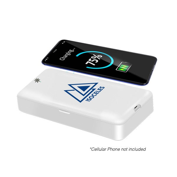 Aurora UV Sanitizer With Wireless Charger  Imprinted with Logo (Q477422)