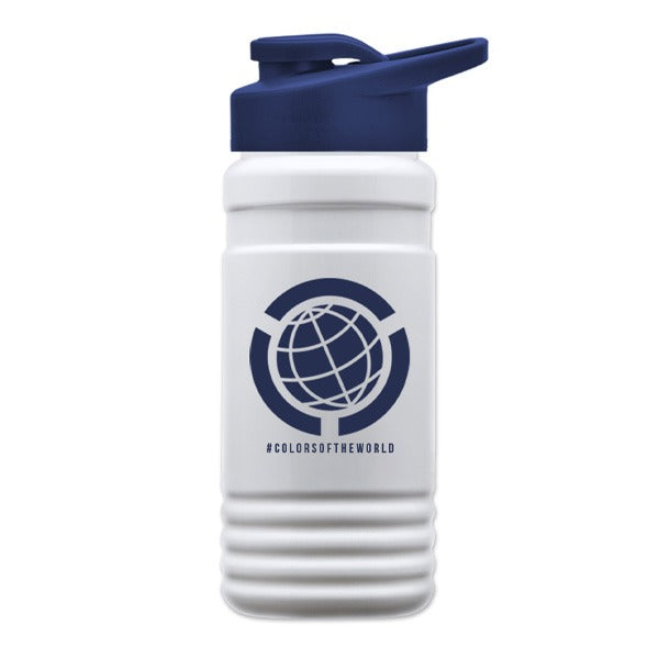 20 Oz. UpCycle RPET Bottle - Drink-Thru Lid  Imprinted with Logo (Q481722)