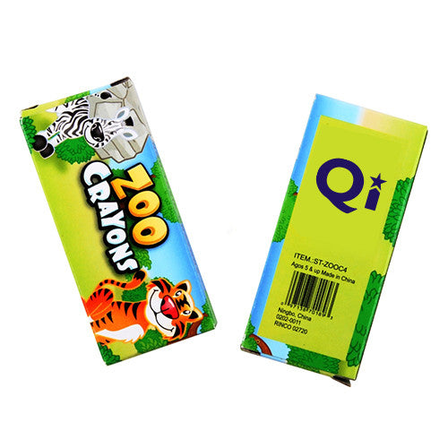 4 Pack Animal Crayons  Imprinted with Logo (Q482411)