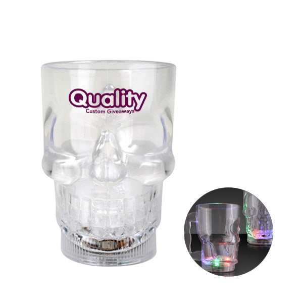 Light Up Skull Halloween Party Plastic Mugs (Q482811)
