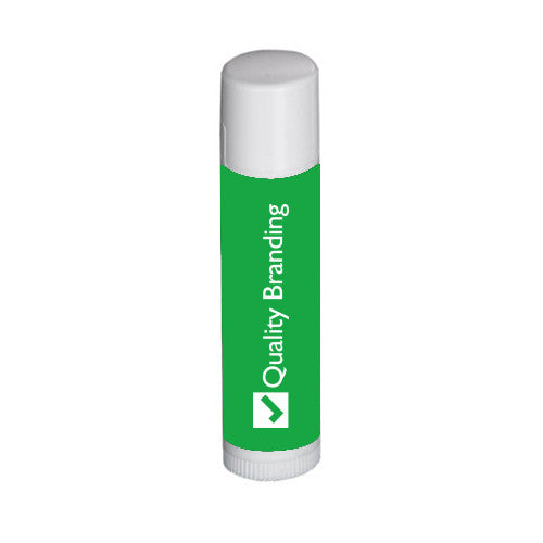 Natural Lip Balm with Organic Ingredients in White Tube  Imprinted with Logo (Q48338)