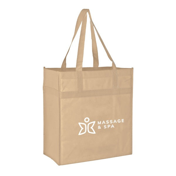 Non-Woven Grocery Tote Bags 13 X 15  Imprinted with Logo (Q484811)