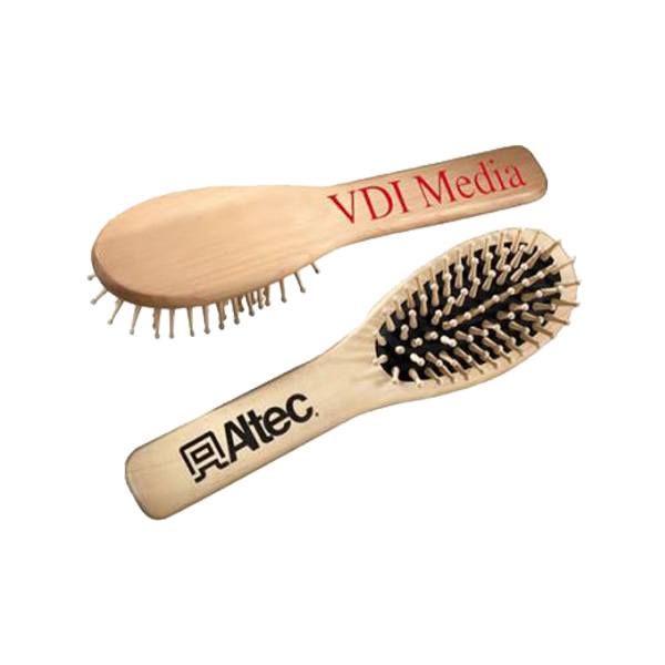 Oval Wood Brushes  Imprinted with Logo (Q488111)