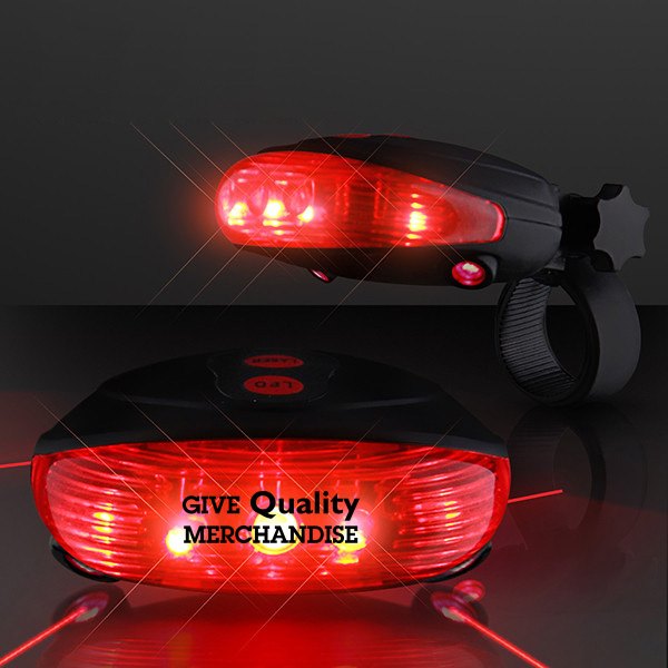 Red Laser Tail Light With Bike Lane Projection  Imprinted with Logo (Q489011)