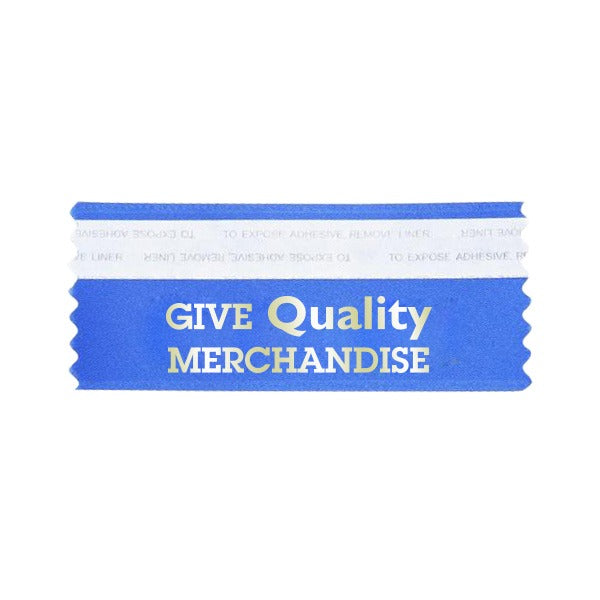 1.63" x 4" Horizontal Satin Ribbon Badges (Q499611)