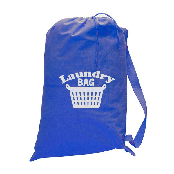 College Laundry Bag With Drawstring Closure 19 x 27  Imprinted with Logo (Q502322)