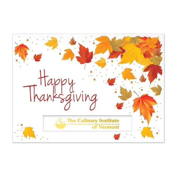 5" x 7" Bright Thanksgiving Leaves Premium Cards (Q502711)