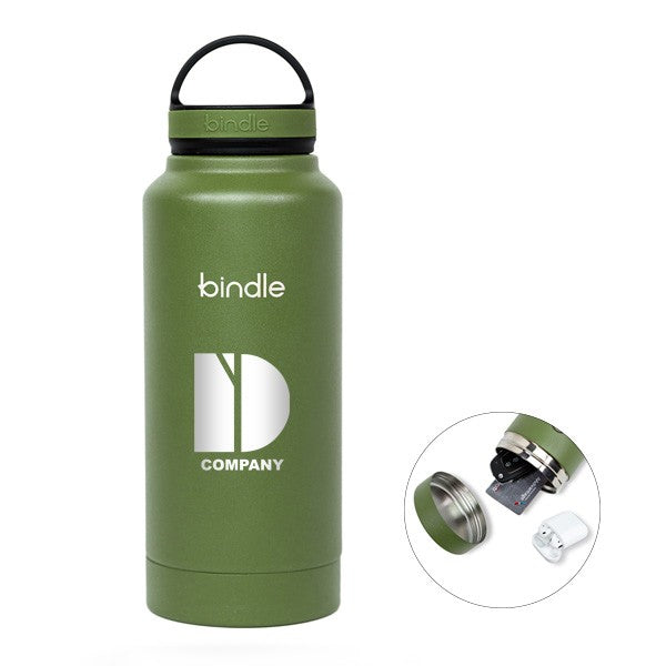 24 Oz. Bindle Bottle - Avocado  Imprinted with Logo (Q507522)