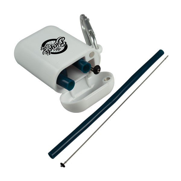 Traveler's Silicone Straws with Carabiner Case (Q510911)