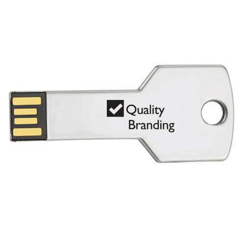 Key Shaped Flash Drive 4GB  Imprinted with Logo (Q511411)
