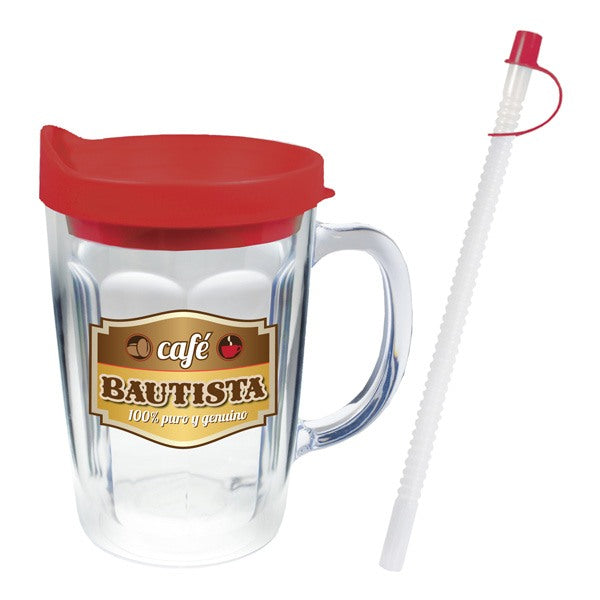 14 Oz. Thermal Travel Mug - Decal  Imprinted with Logo (Q511522)