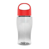 18 Oz. Poly-Pure Jr. Transparent Bottle - Oval Crest Lid (Q513722)