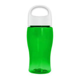 18 Oz. Poly-Pure Jr. Transparent Bottle - Oval Crest Lid (Q513722)