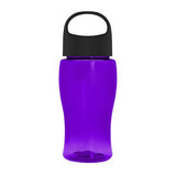 18 Oz. Poly-Pure Jr. Transparent Bottle - Oval Crest Lid (Q513722)