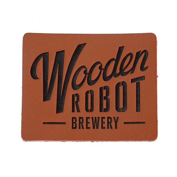 5 Inch Faux Leather Patches  Imprinted with Logo (Q516011)