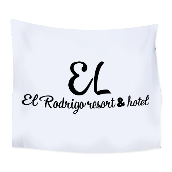 50 x 60 18.5 Lb. Velour Beach Blanket Dobby Hem  Imprinted with Logo (Q519011)