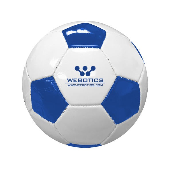 Full-Size Synthetic Leather Soccer Ball Colors  Imprinted with Logo (Q520211)