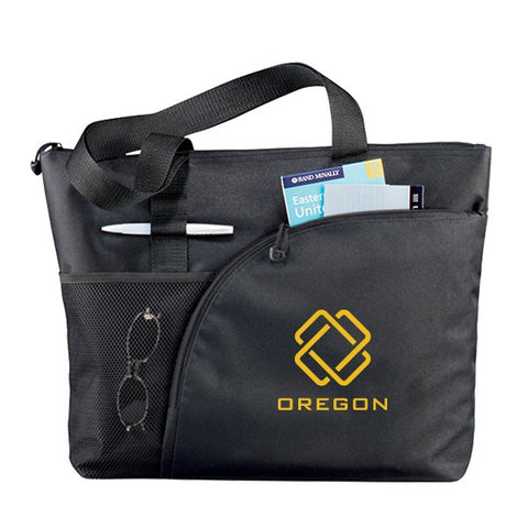 Excel Sport Zippered Utility Business Tote Bags (600d) (Q520311)