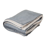 Oversized Micro Mink Sherpa Throw Blanket (Q521011)