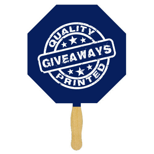 One Sided Imprint Standard Hand Fans  Imprinted with Logo (Q521411)