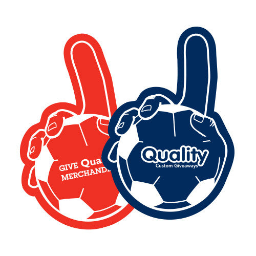 Foam Soccer Ball Hands  Imprinted with Logo (Q522511)