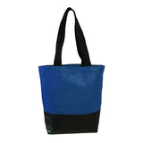 Heavy Velvet Tote With Leatherette Base (Q526422)