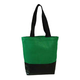 Heavy Velvet Tote With Leatherette Base (Q526422)