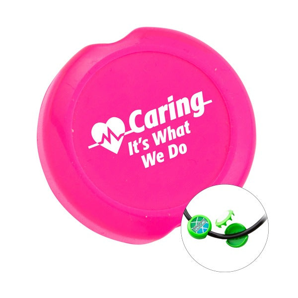 Anti-Microbial Saucer Stethoscope ID Tag  Imprinted with Logo (Q528011)