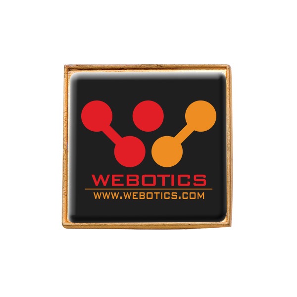 0.75" Square Domed Lapel Pins (Q529611)
