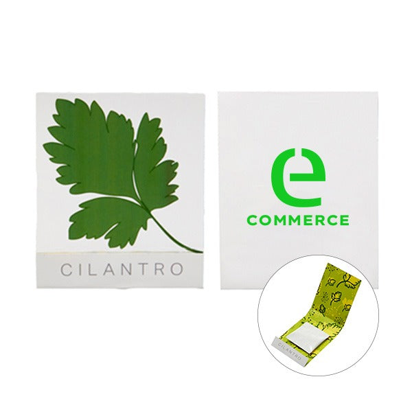 Cilantro Seed Matchbook  Imprinted with Logo (Q530422)