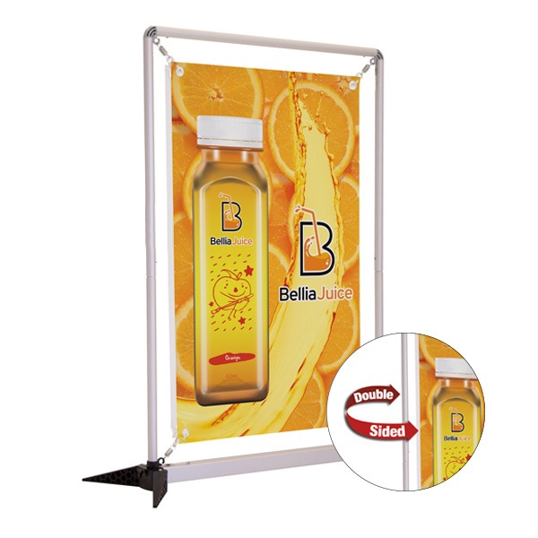 3' Double Sided Vinyl Frameworx Tabletop Kits  Imprinted with Logo (Q530611)