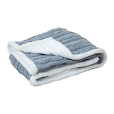 Cable Knit Chenille Throw Blanket (Q531011)