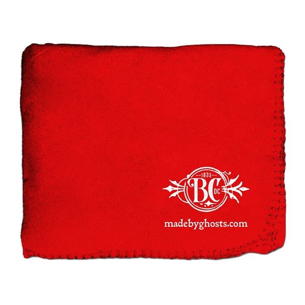 50" x 60" Whipstitch Fleece Blanket - Red (Q535111)