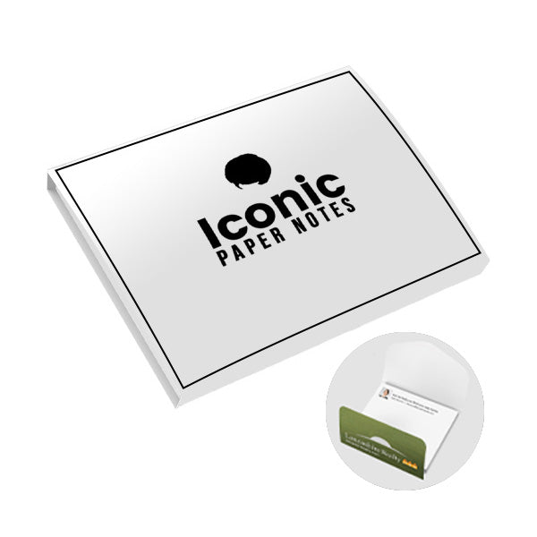 Post-It® Notes Pad With Covers  Imprinted with Logo (Q535811)