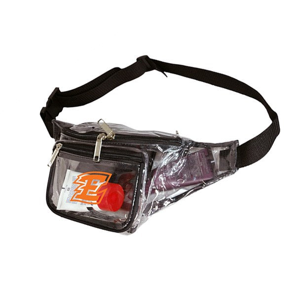 Clear 3-Zipper Fanny Pack  Imprinted with Logo (Q536422)