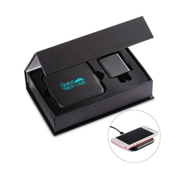 Fast Charging Wireless Charger Set  Imprinted with Logo (Q536911)