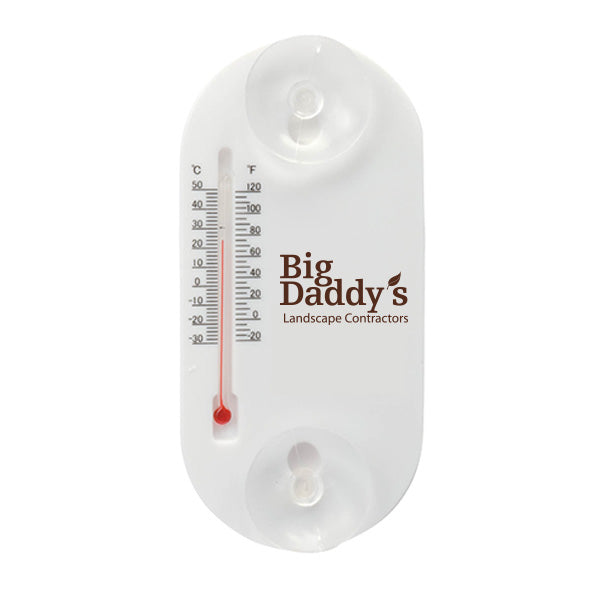 Large Acrylic Oval Temperature Gauge  Imprinted with Logo (Q540711)