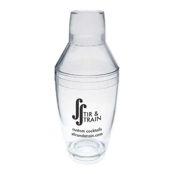 8 Oz Martini Top Shaker  Imprinted with Logo (Q557011)