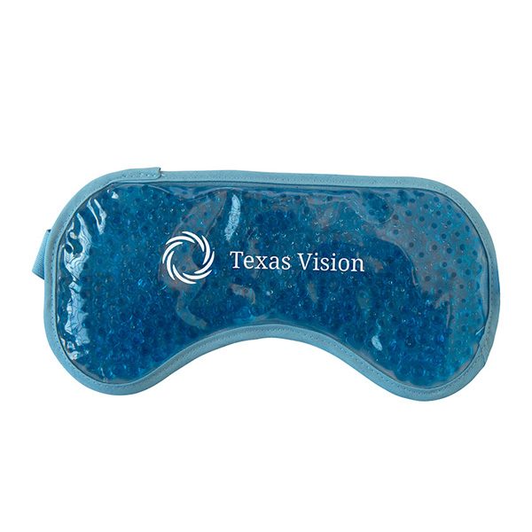 Plush Gel Beads Hot/Cold Pack Eye Mask  Imprinted with Logo (Q557622)