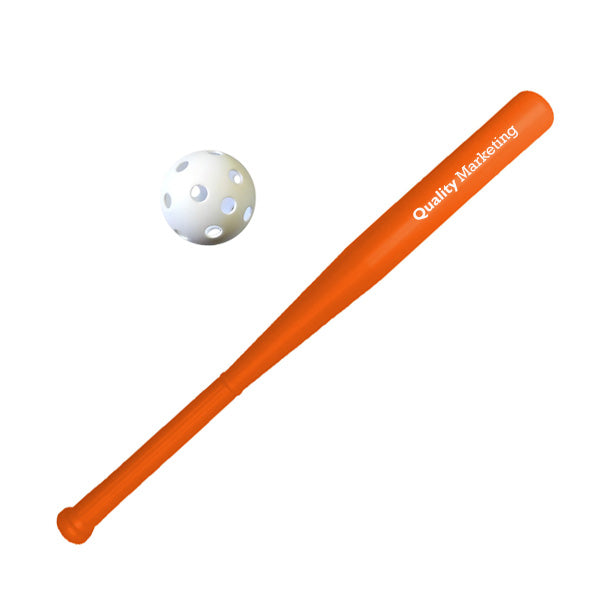 Plastic Baseball Bat and Ball Set  Imprinted with Logo (Q558911)