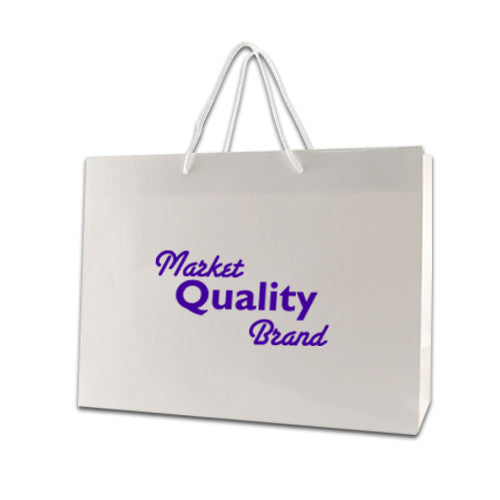 Custom Color Gloss Laminated Tote (16" x 6" x 12") (Q56340) -  - 1