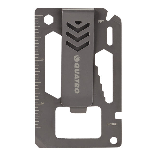 Bridger 9-in-1 Laser Engraved Money Clip Multitool  Imprinted with Logo (Q563522)