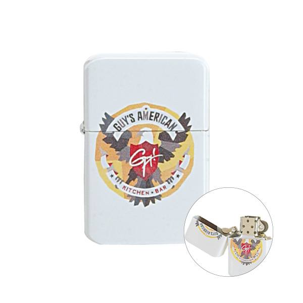 Full Color Oil Flip Top Wick Style Lighters  Imprinted with Logo (Q567711)