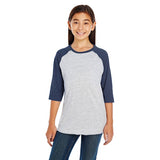 LAT Youth 4.5oz 3/4 Sleeve Baseball T-Shirt (Q568911)